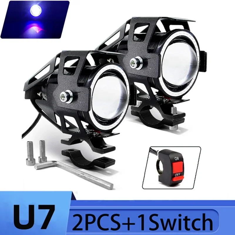 Universal Motorcycle Led Headlight Projector - U7 LED 보조 밝은 오토바이 천사