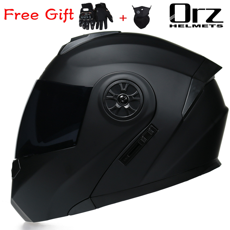 Full Face Motorcycle Helmet With Bluetooth - ORZ-161 최신 DOT 인증 안전 모듈식