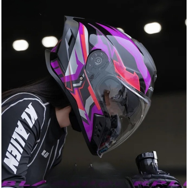 오토바이 풀 헬멧 대형 테일 레트로 크루즈 오토바이 헬 - Full Face Motorcycle Helmet With Bluetooth 리뷰 및 가격