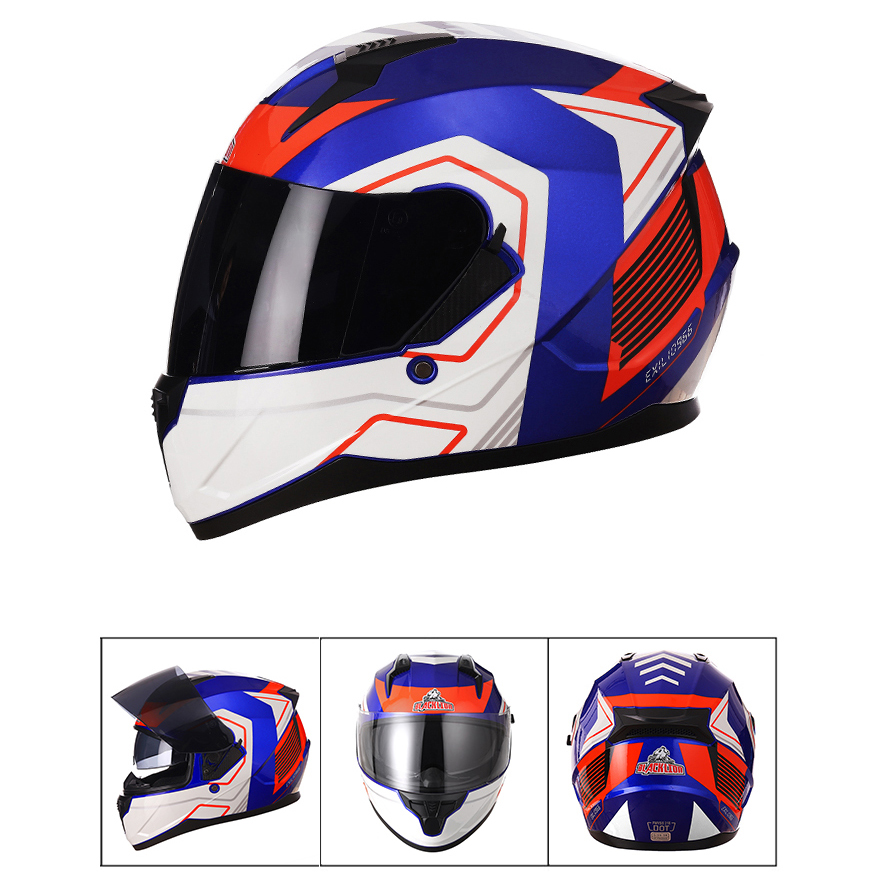 오토바이 헬멧 풀 페이스 더블 렌즈 커패시턴스 전문 남 - Full Face Motorcycle Helmet With Bluetooth 리뷰 및 가격