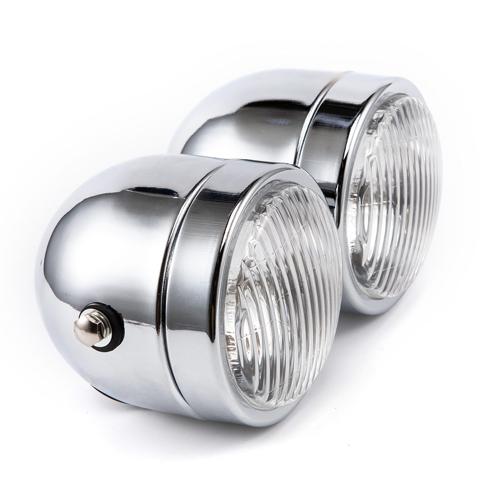 유니버설 H4 트윈 헤드라이트 오토바이 더블 듀얼 램프 - Universal Motorcycle Led Headlight Projector 리뷰 및 가격
