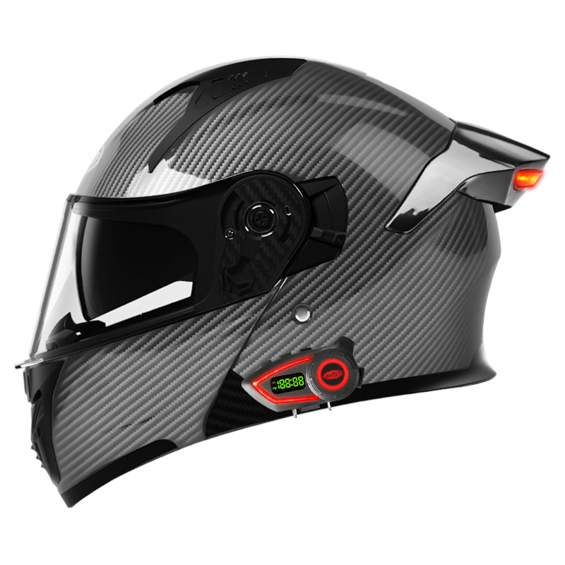 ABS 소재 오토바이 헬멧, 더블 바이저 모듈식 헬멧, - Full Face Motorcycle Helmet With Bluetooth 리뷰 및 가격