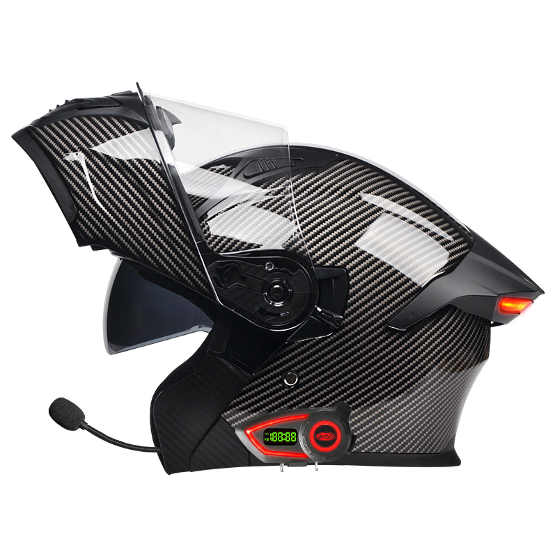 ABS 소재 오토바이 헬멧, 더블 바이저 모듈식 헬멧, - Full Face Motorcycle Helmet With Bluetooth 리뷰 및 가격