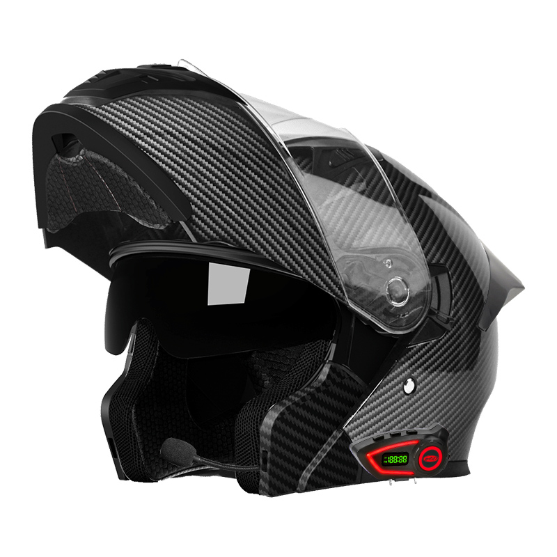 ABS 소재 오토바이 헬멧, 더블 바이저 모듈식 헬멧, - Full Face Motorcycle Helmet With Bluetooth 리뷰 및 가격